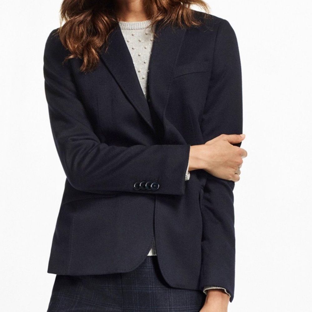 Brooks Brothers Women’s Navy Boxy Blazer